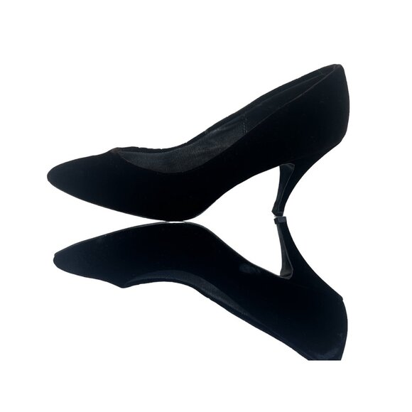 Colorful by Cin Cin Women’s 8.5 B Black Velvet 3” Heels Pumps Elegant  Heels - Picture 6 of 11